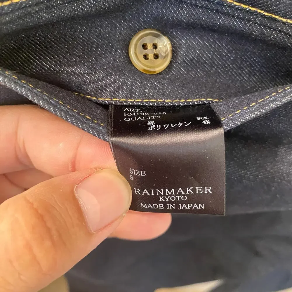 Japanese Denim Rainmaker Kyoto Indigo Jeans Made in Japan 30 x 30